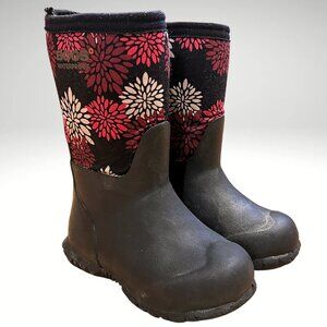 Bogs Neo-Tech Rubber Boots Toddler Girls Size 8 Floral Print